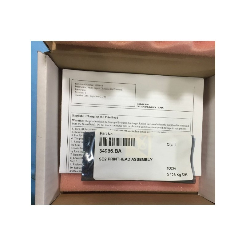 Markem Imaje 34986BA Thermal Printhead for Markem SmartDate 2