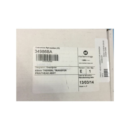 Markem Imaje 34986BA Thermal Printhead for Markem SmartDate 2