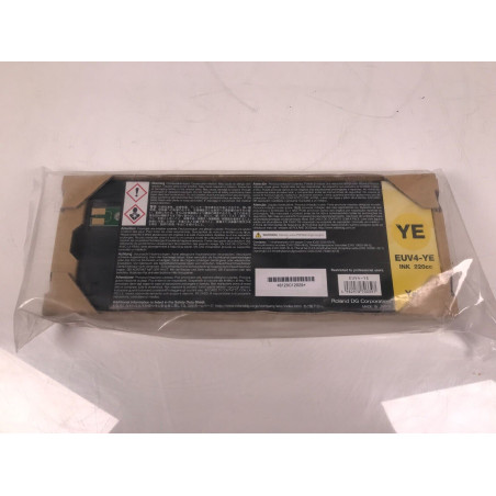 Original Roland Eco-UV Ink (220ml cartridge) Yellow - EUV-YE